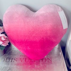 Cupcakes and Cashmere Ombré Heart Pillow